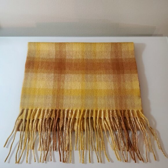 100% Cashmere Nordstrom Plaid Scarf Men's | Women's NWOT - Picture 6 of 6